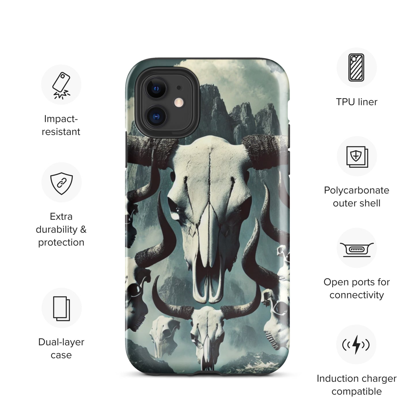 Bull Skull Tough Case for iPhone®