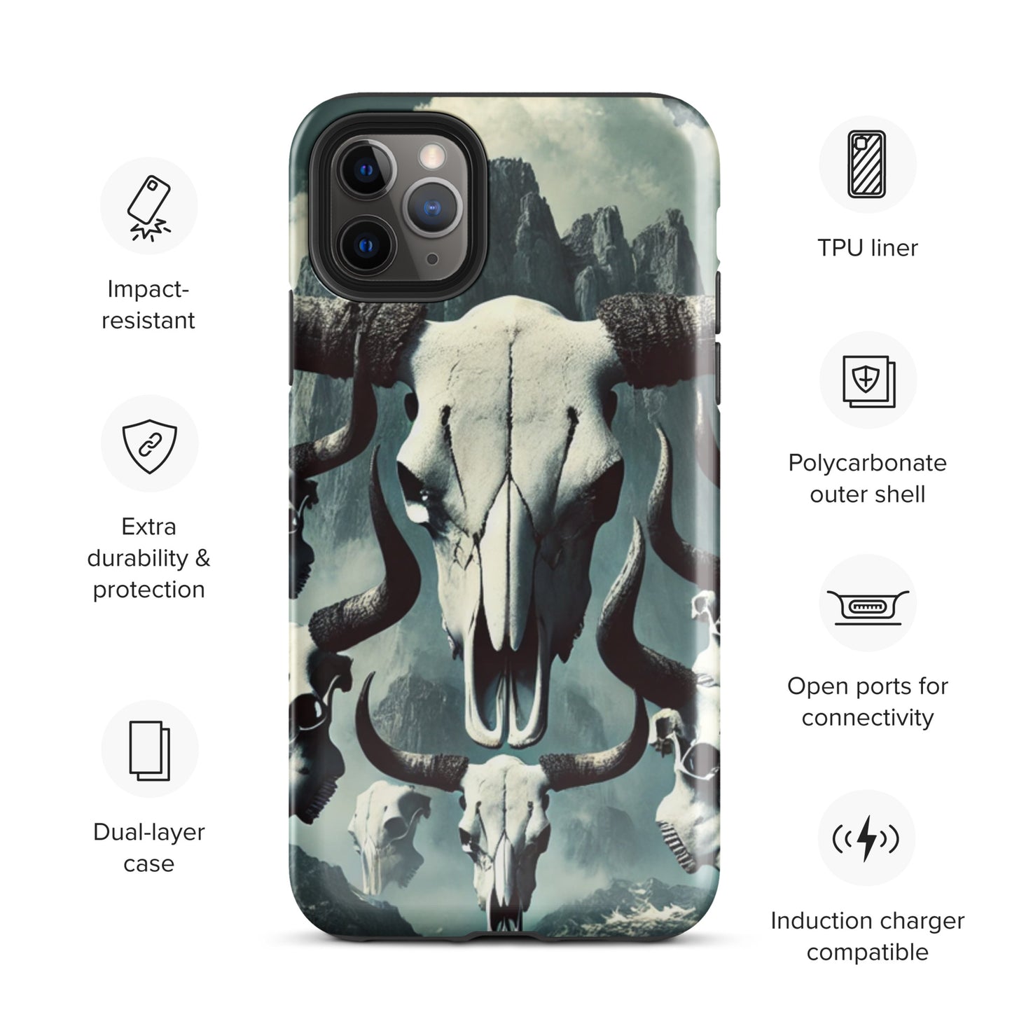 Bull Skull Tough Case for iPhone®