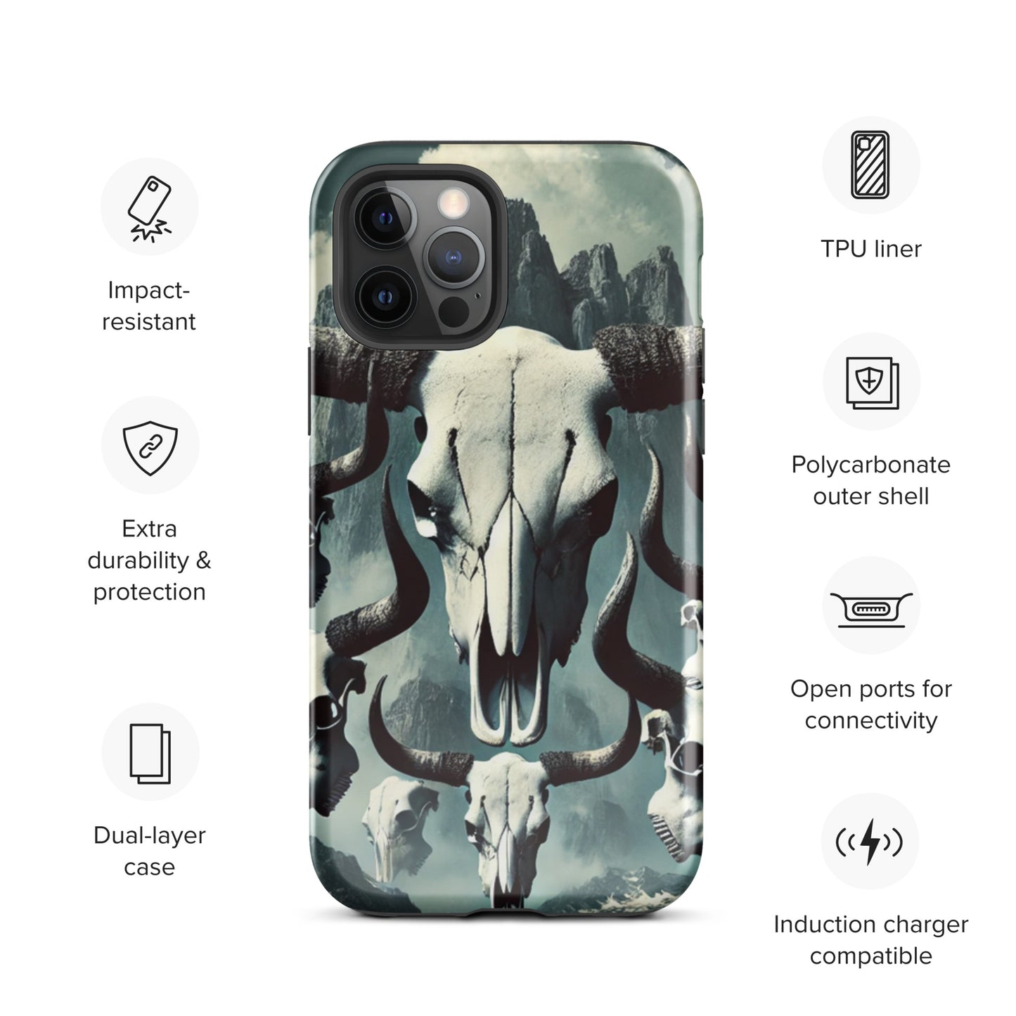 Bull Skull Tough Case for iPhone®