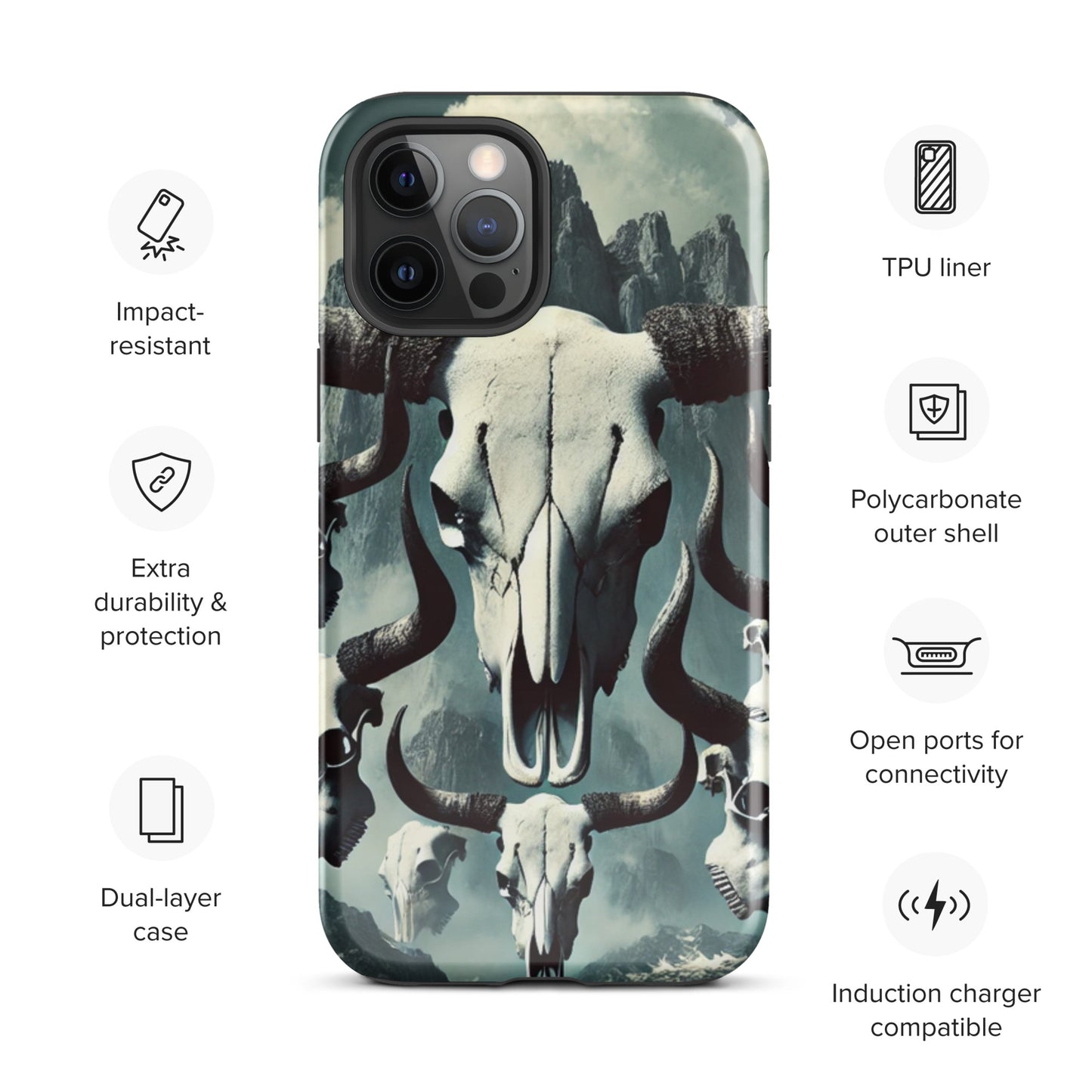 Bull Skull Tough Case for iPhone®