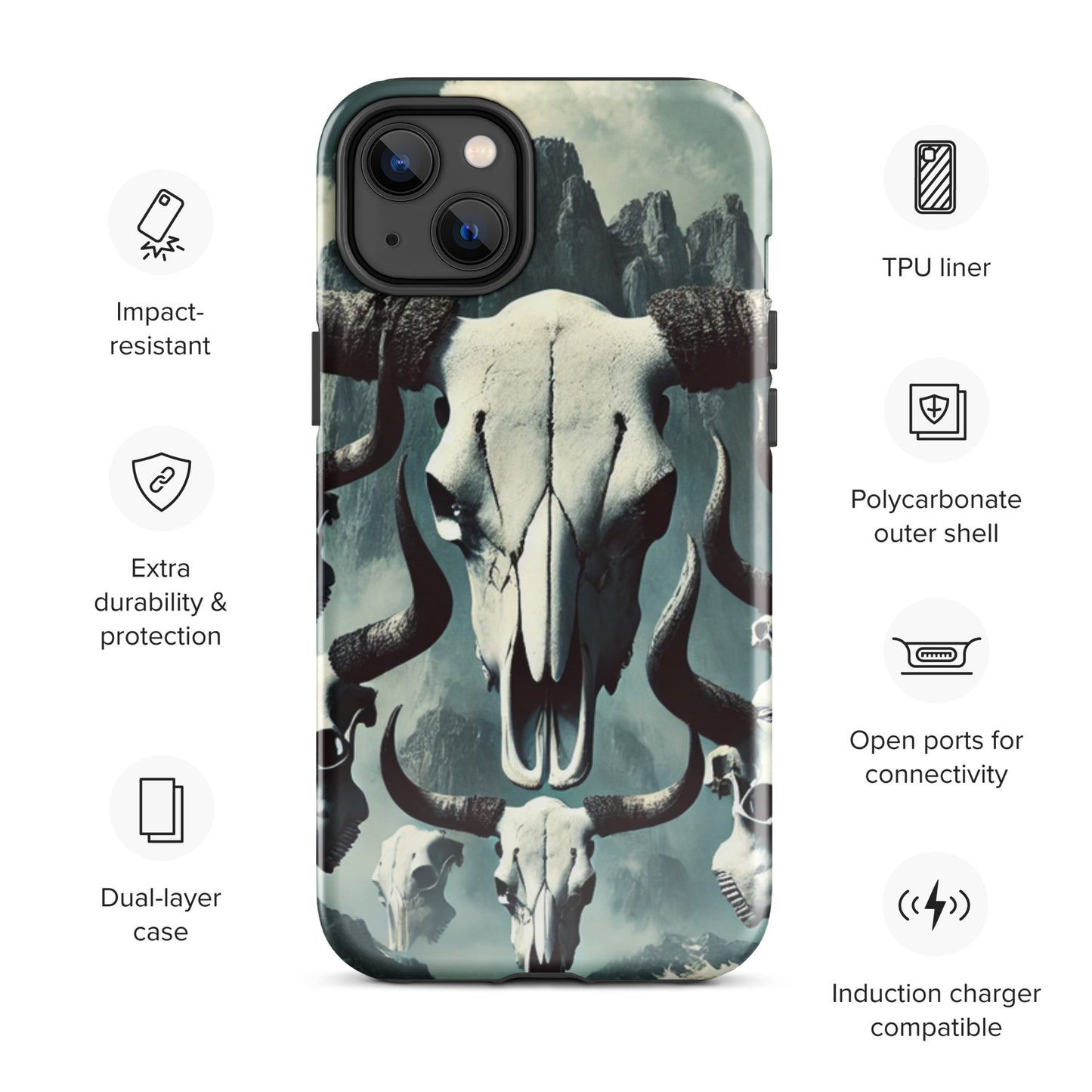 Bull Skull Tough Case for iPhone®