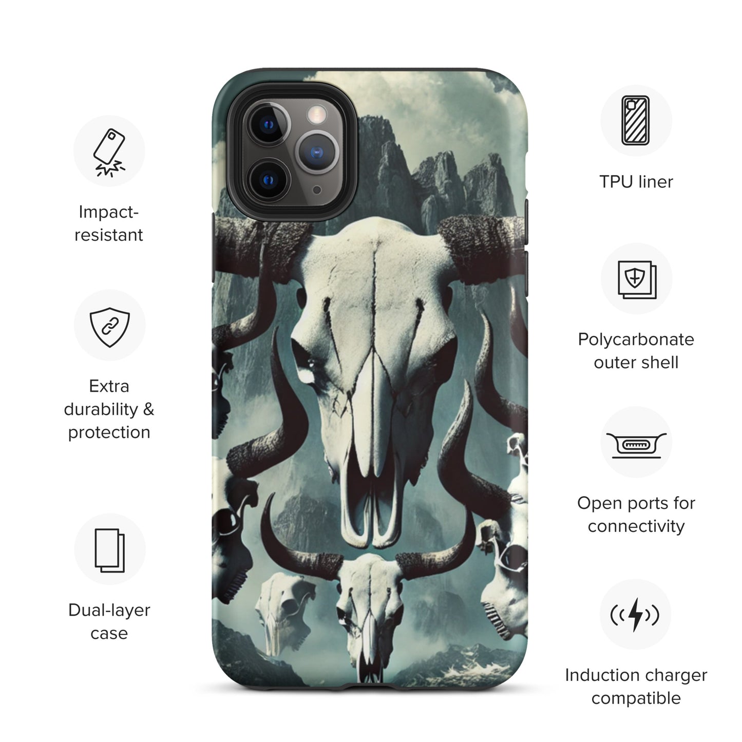 Bull Skull Tough Case for iPhone®