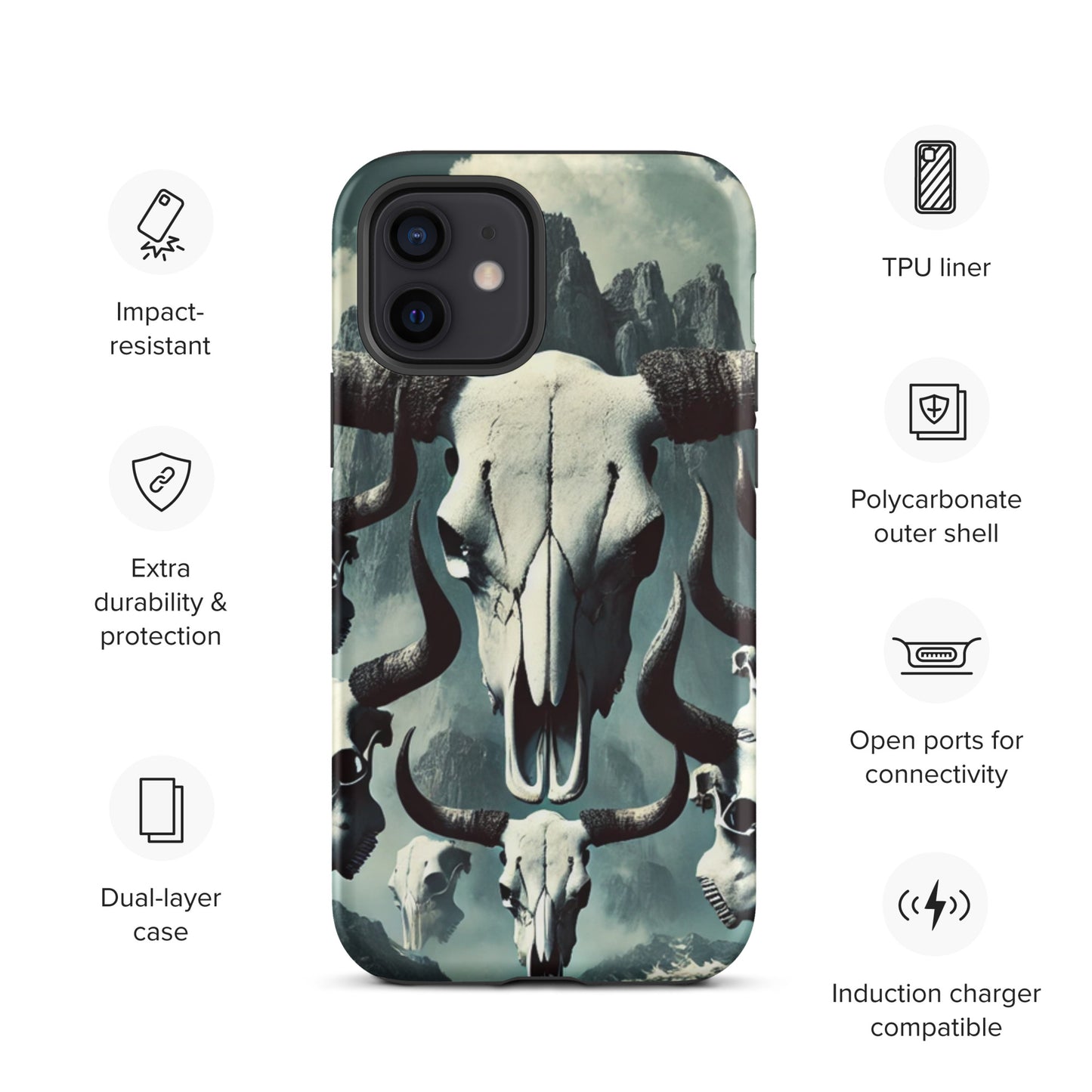 Bull Skull Tough Case for iPhone®