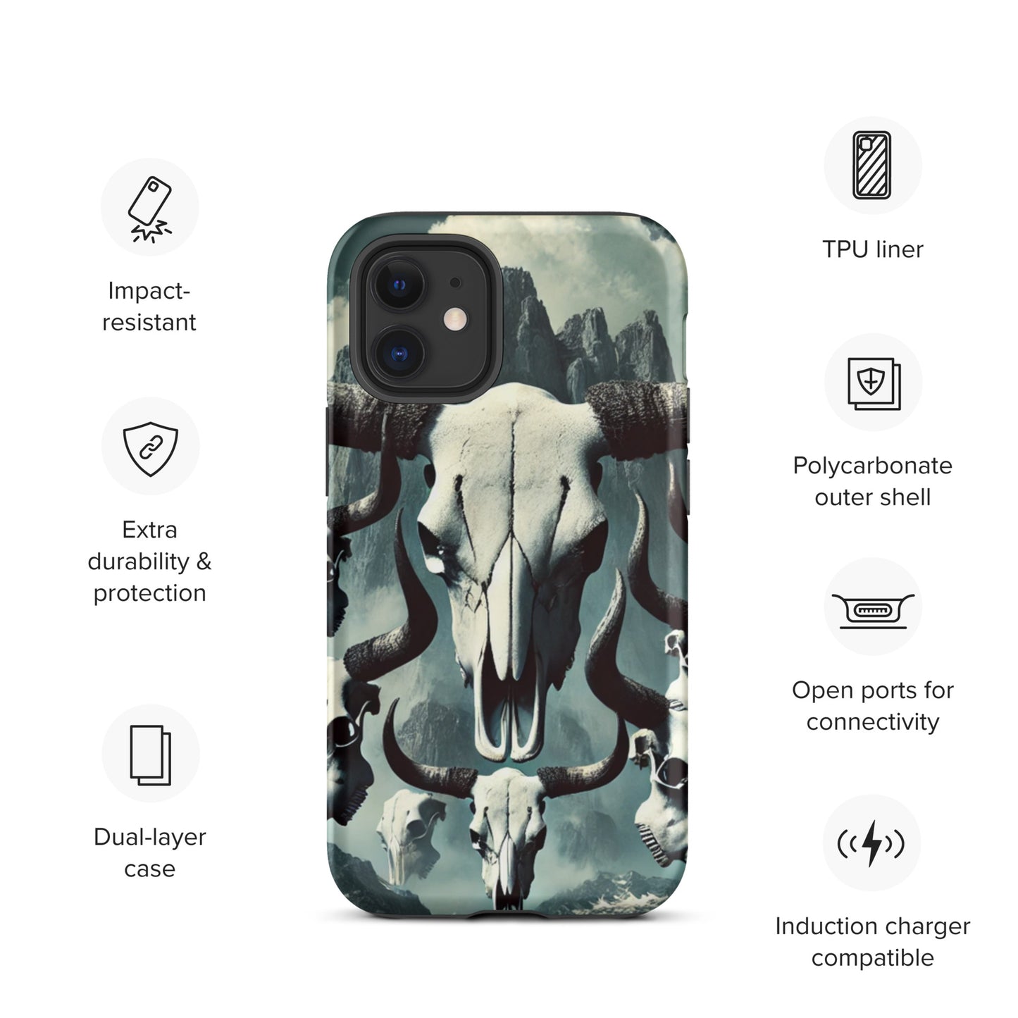 Bull Skull Tough Case for iPhone®