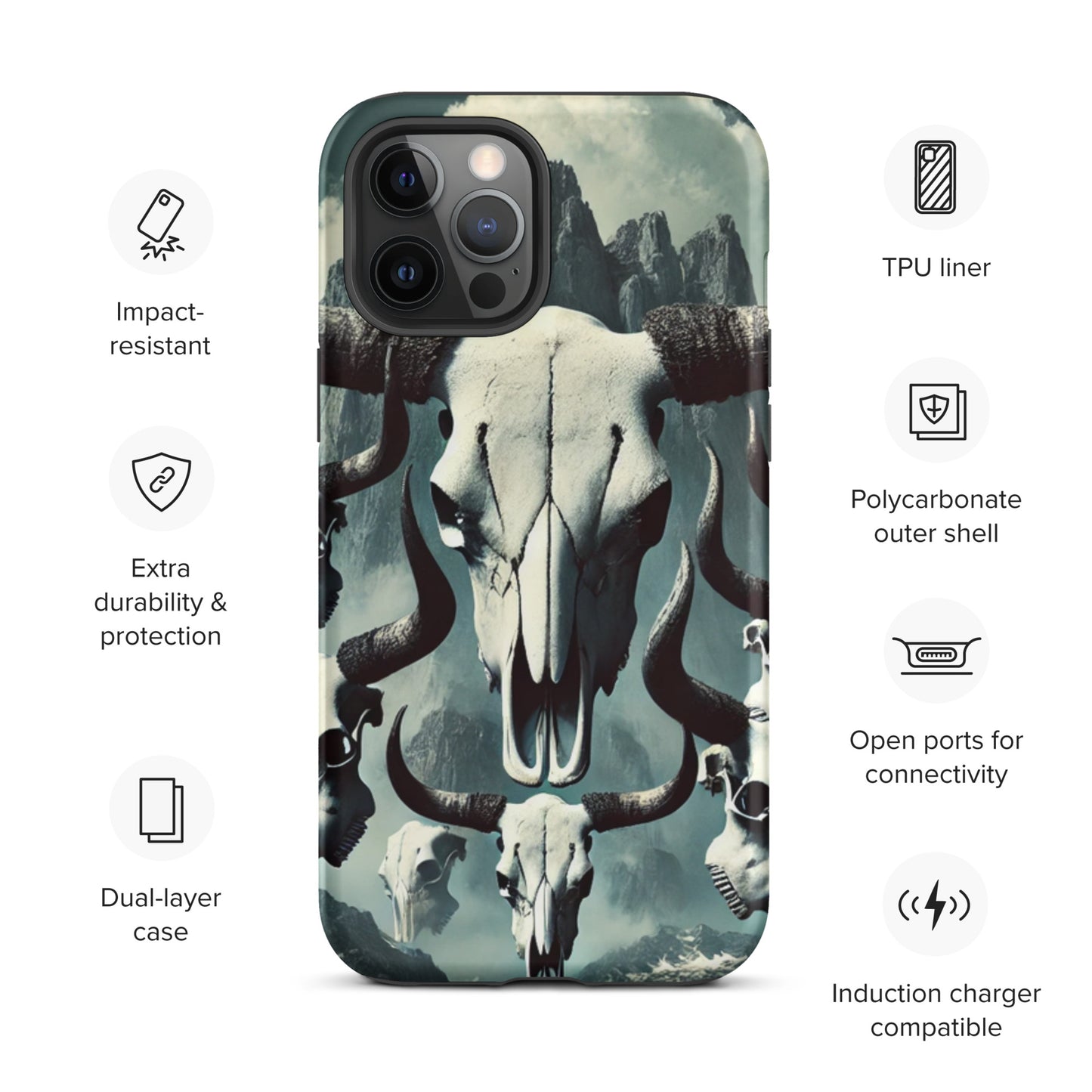 Bull Skull Tough Case for iPhone®