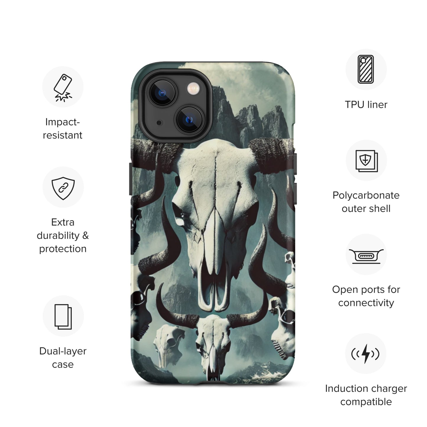 Bull Skull Tough Case for iPhone®