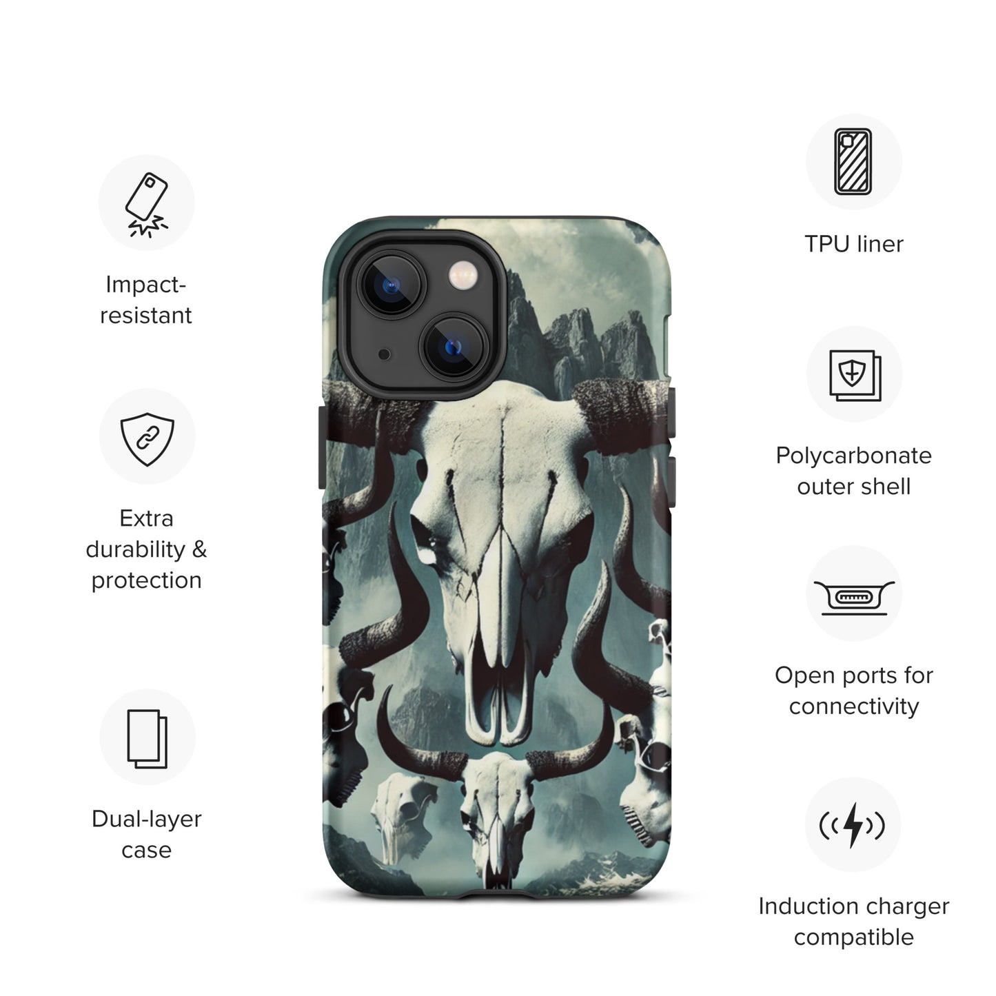 Bull Skull Tough Case for iPhone®