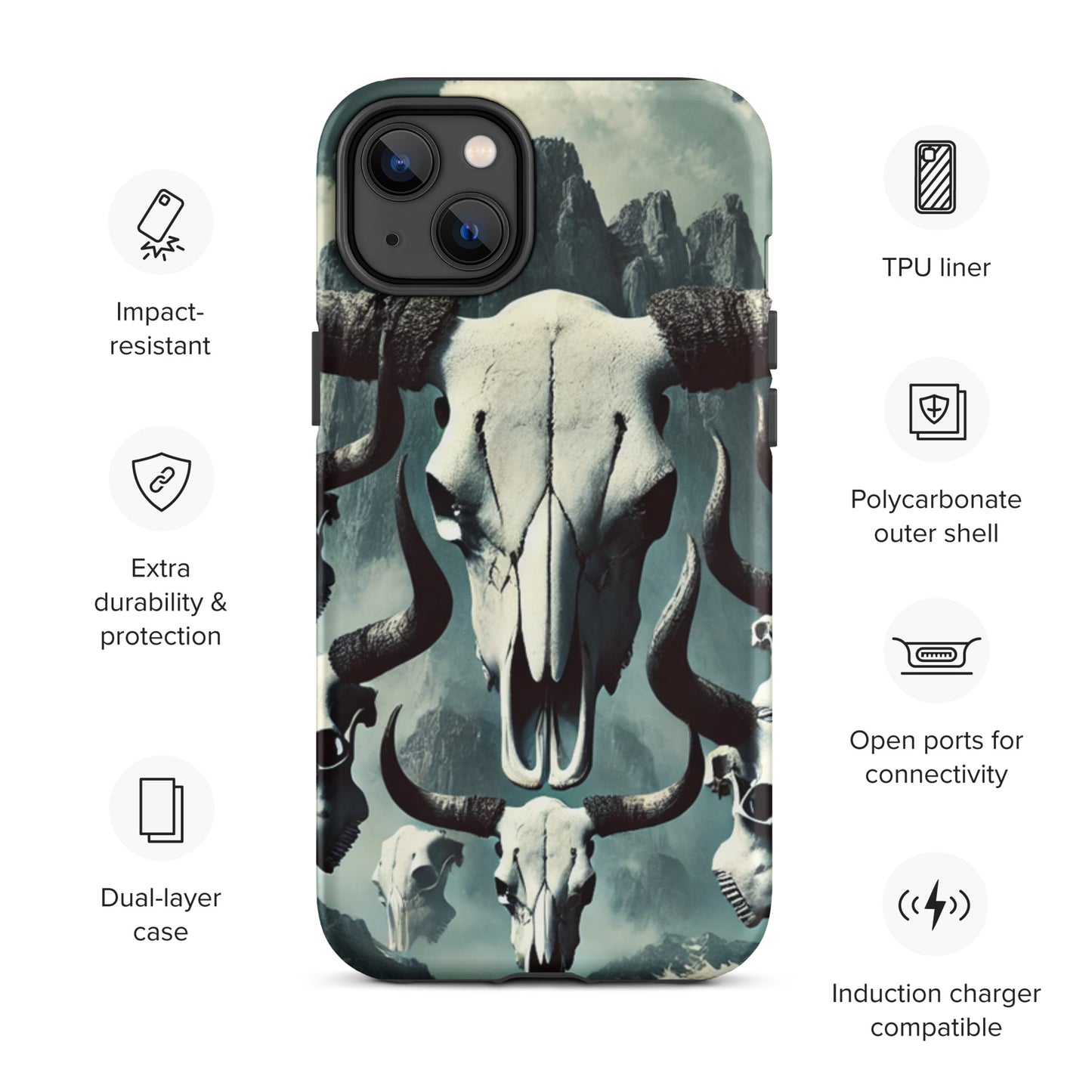 Bull Skull Tough Case for iPhone®